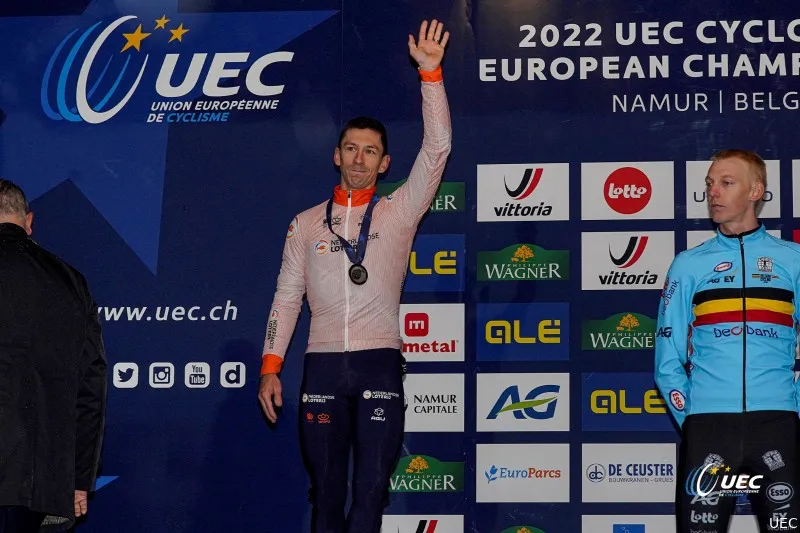 Image from 2022, when Van der Haar still finished second behind Vanthourenhout.