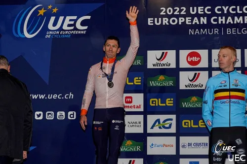 Image from 2022, when Van der Haar still finished second behind Vanthourenhout.