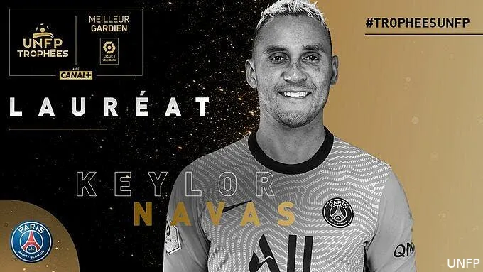 l1 keylor navas psg meilleur gardien de la saison unfp 314637