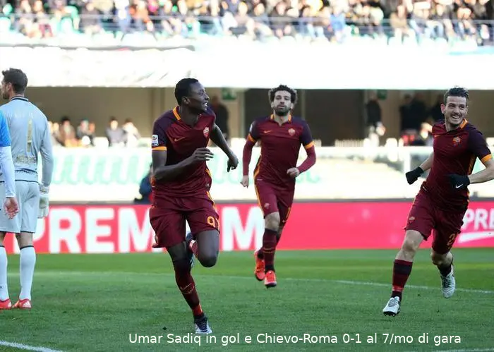 chievo roma sadiq esultanza