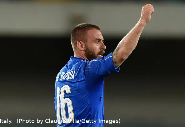 de rossi pugno alzato nazionale 2016
