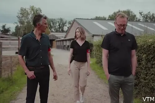 Steven De Lelie (rechts) in 'De Buurtpolitie', Bron: VTM