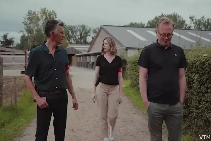 Steven De Lelie (rechts) in 'De Buurtpolitie', Bron: VTM
