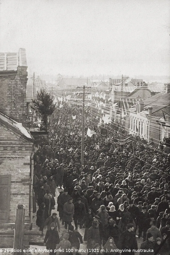 vasario 16 osios sventes dalyviu eisena alytuje 1921 m