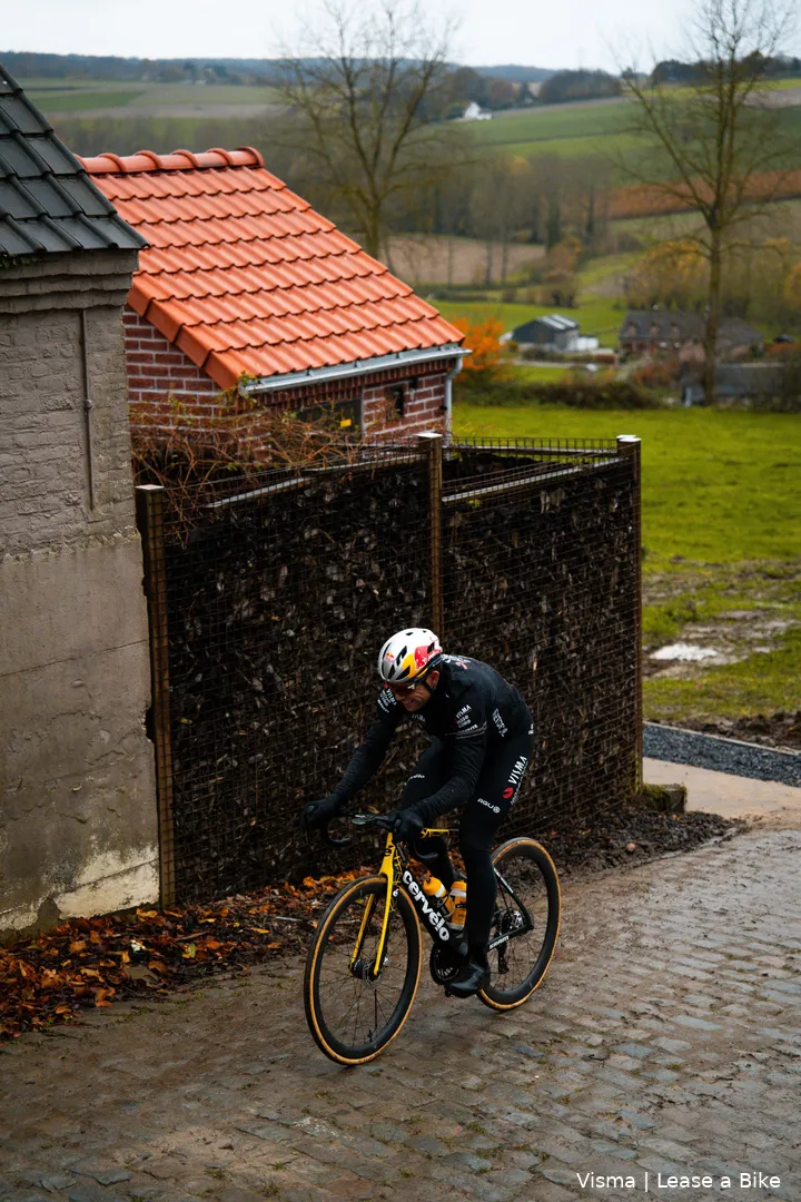 Van Aert was recently scouting in Flanders