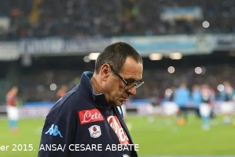 sarri testa bassa napoli roma 131215