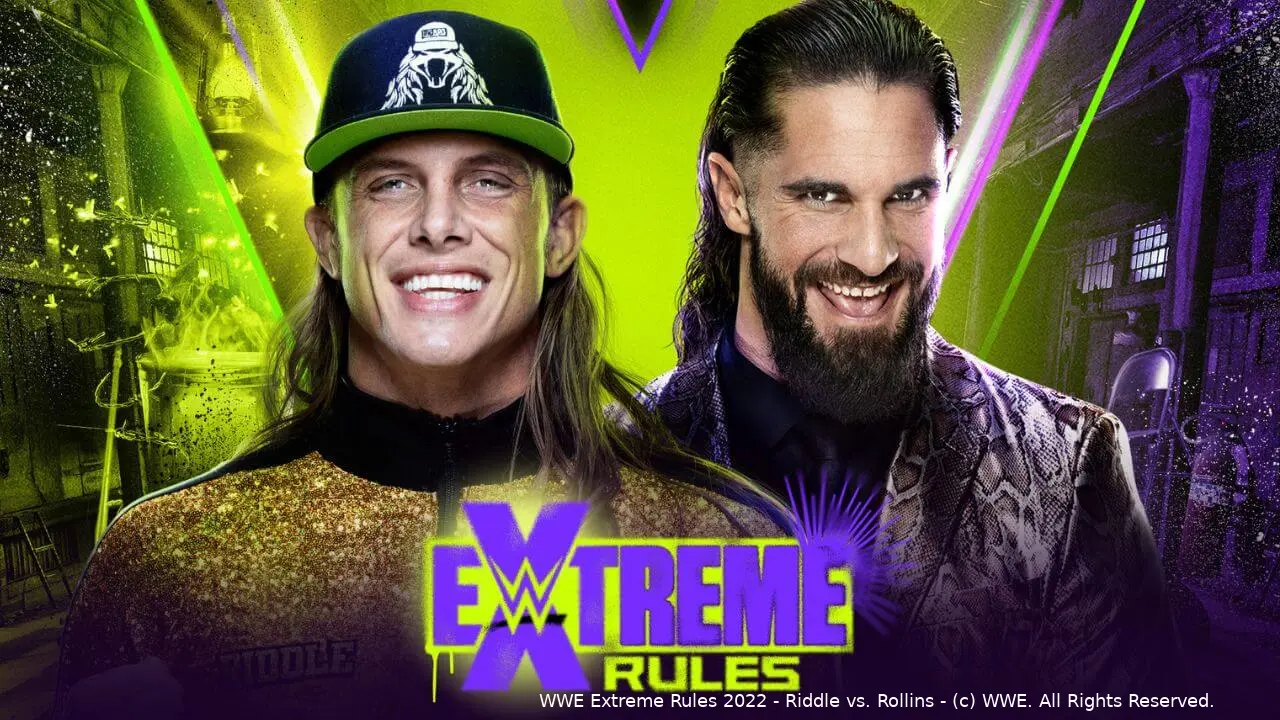 wwe extreme rules 2022 riddle rollins