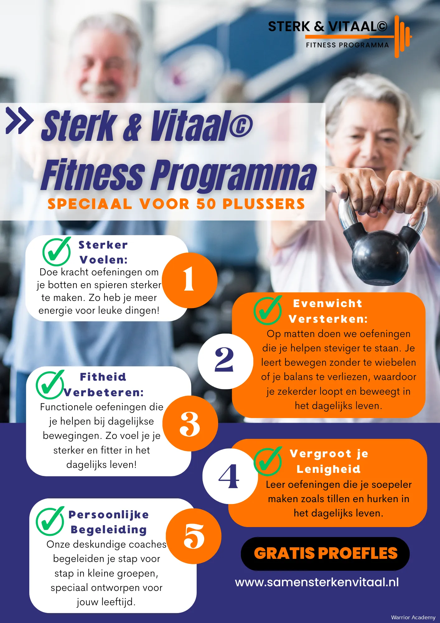 sterk vitaal fitness programma warrior academy