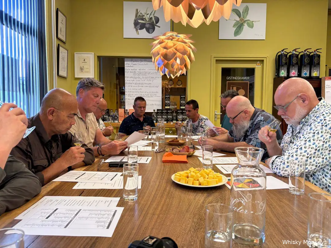Stokerij Twentse Ketels Squaremountains whisky batch 6 tasting panel