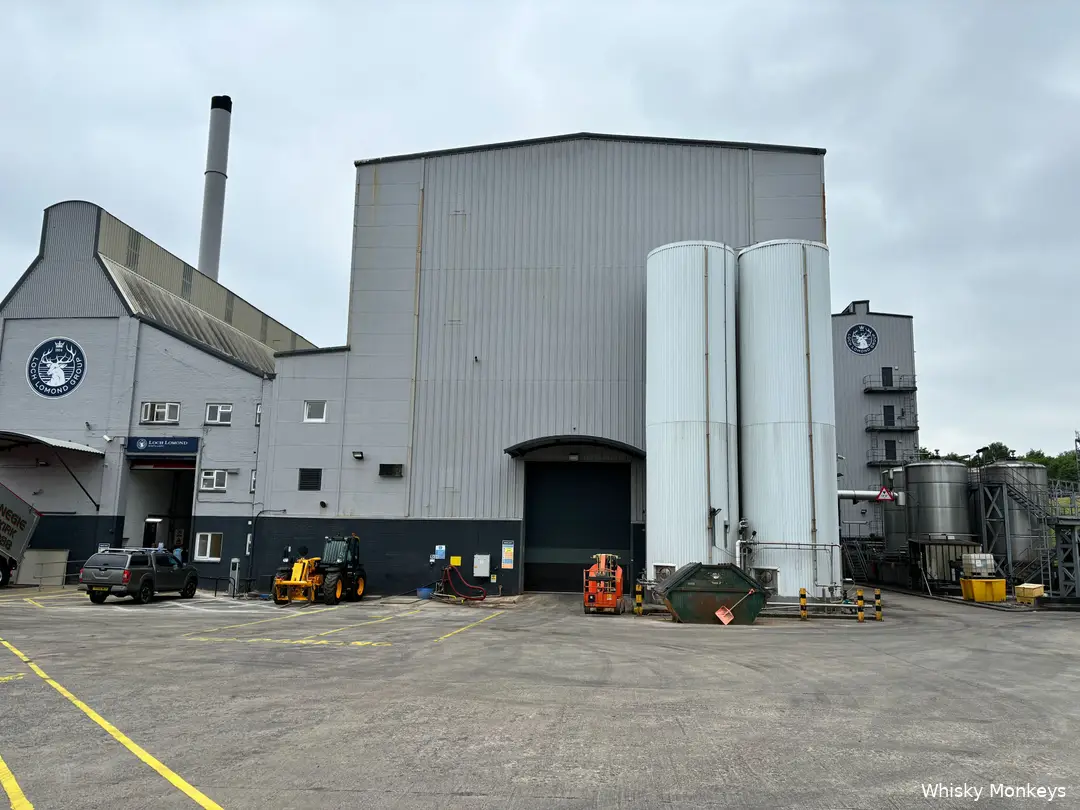 The exterior of Loch Lomond Distillery