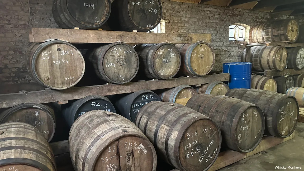 De whisky ligt te rijpen