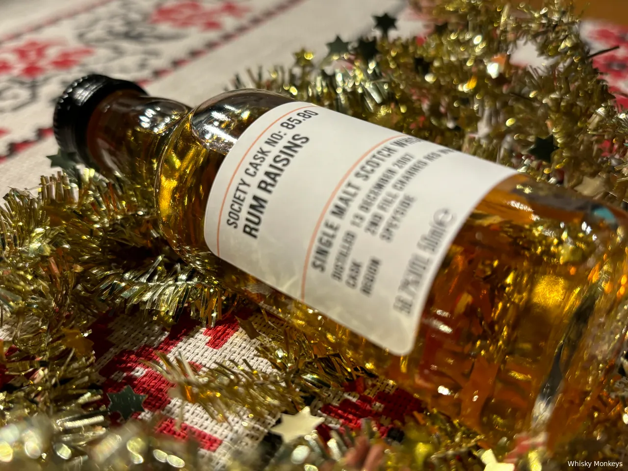 rum raisins smws 12 drams of christmas whisky monkeys