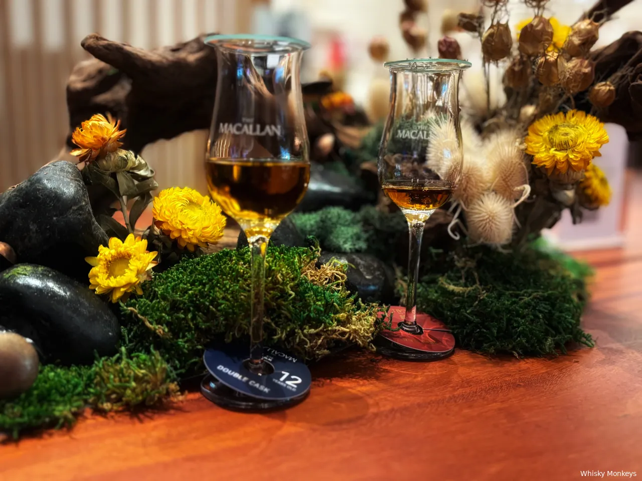 The Macallan House Singapore Drams van de double cask 12 yo en de rare cask 2024