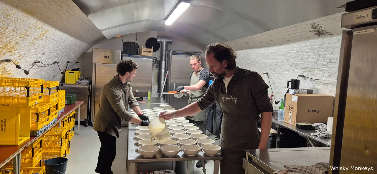 Laphroaig diner kijkje in de keuken