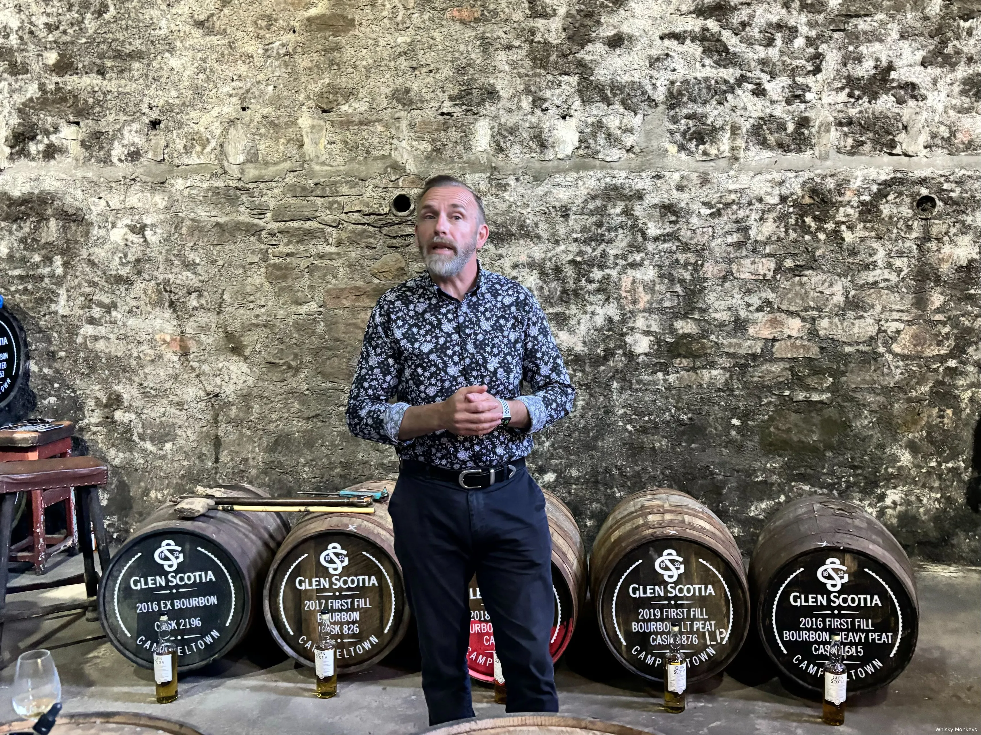 iaian mcalister dunnage tasting whisky glen scotia 2024