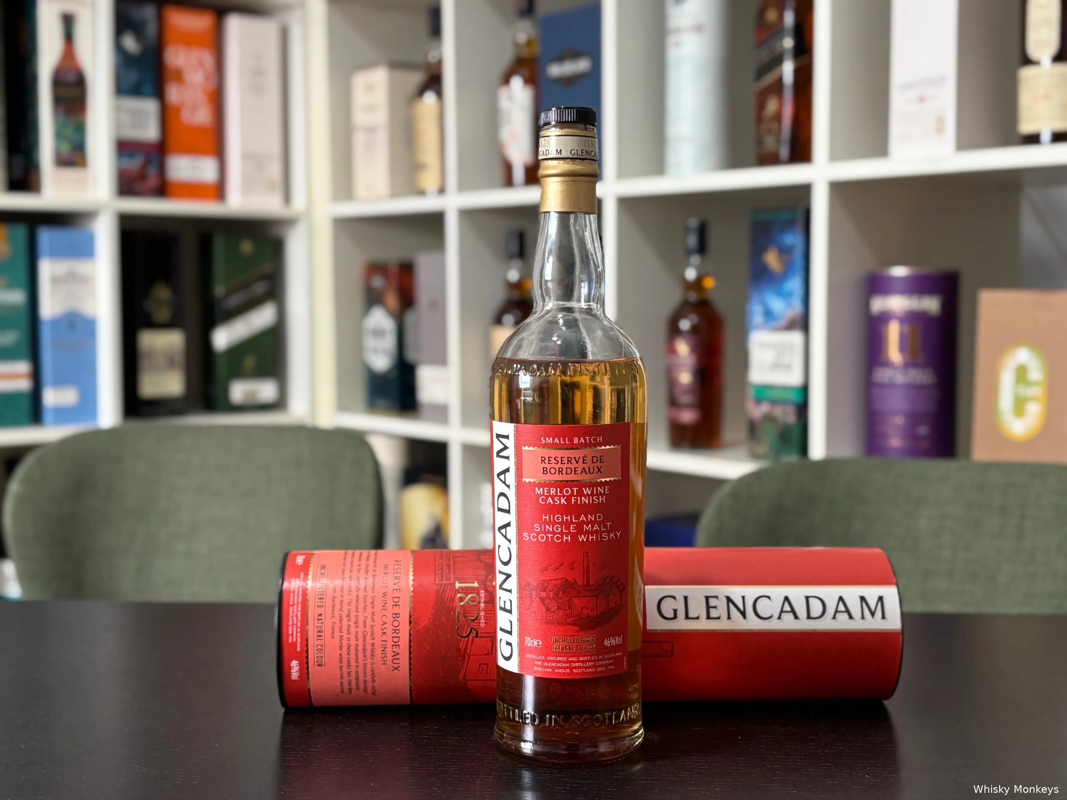 Glencadam Reserve de Bordeaux whisky voor Whisky kast