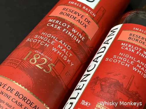 Glencadam Reserve de Bordeaux Scotch whisky fles met koker