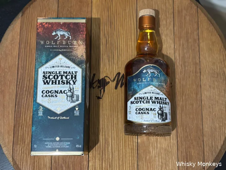 wolfburn 8yo cognac cask whisky