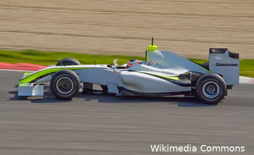 <i>Brawn startte met een Honda in een wit jasje, op weg naar de dubbel.</i>