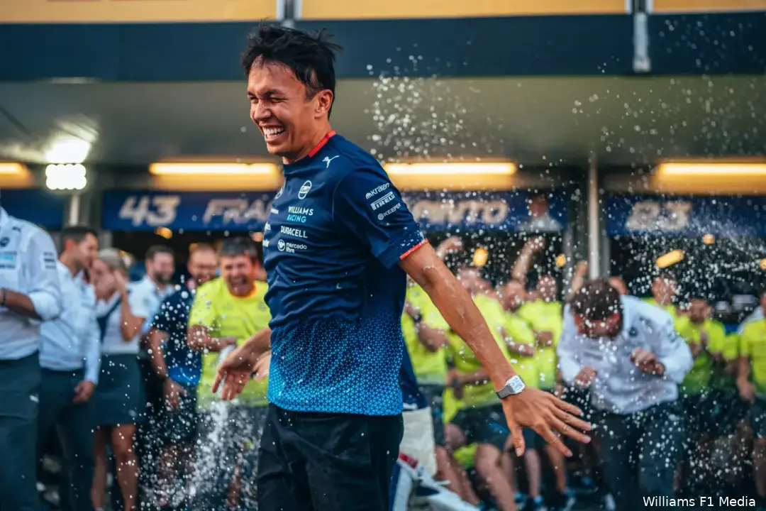 alexander albon williams gp azerbeidzjan zondag 2024