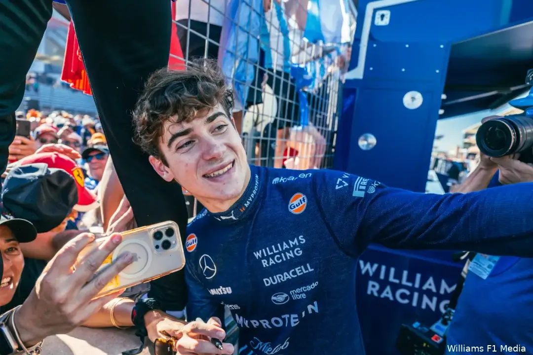 franco colapinto williams zondag 5