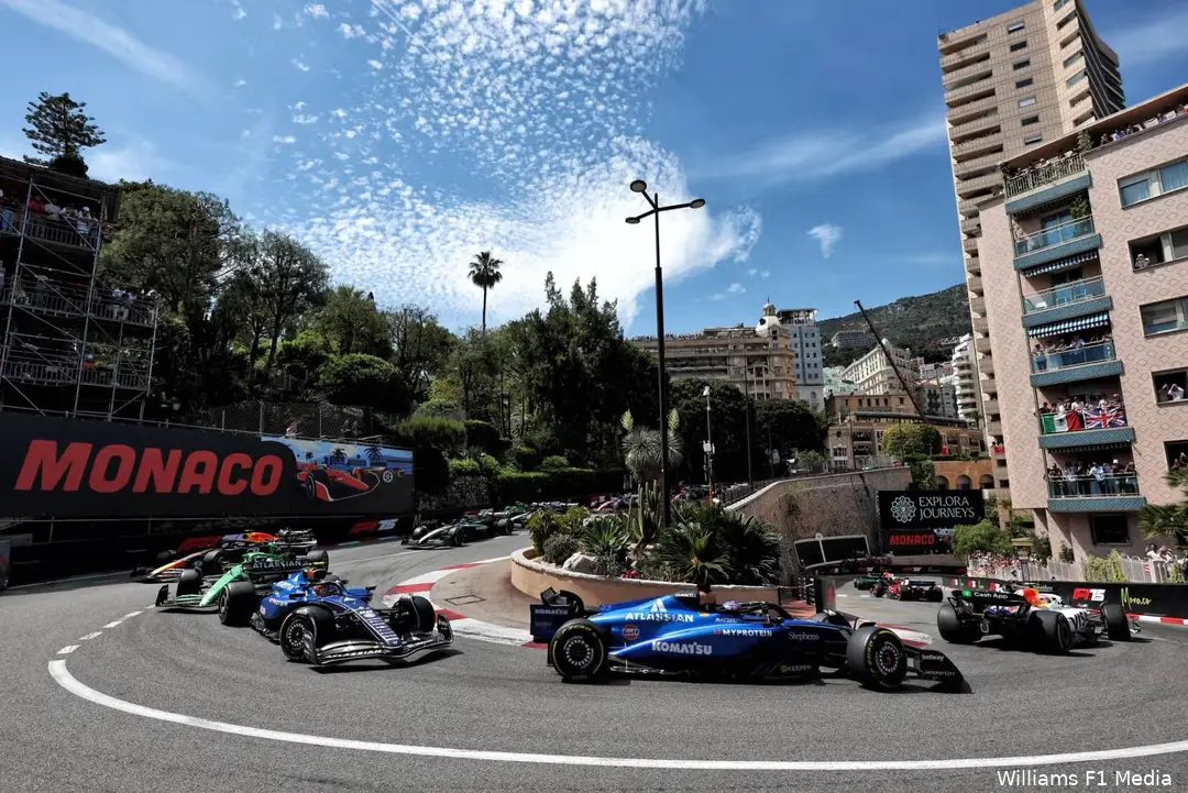 williams alexander albon carlos sainz gp monaco 2025 zondagjpg