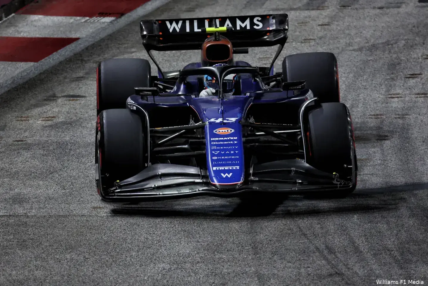 franco colapinto zaterdag williams singapore kwalificatie