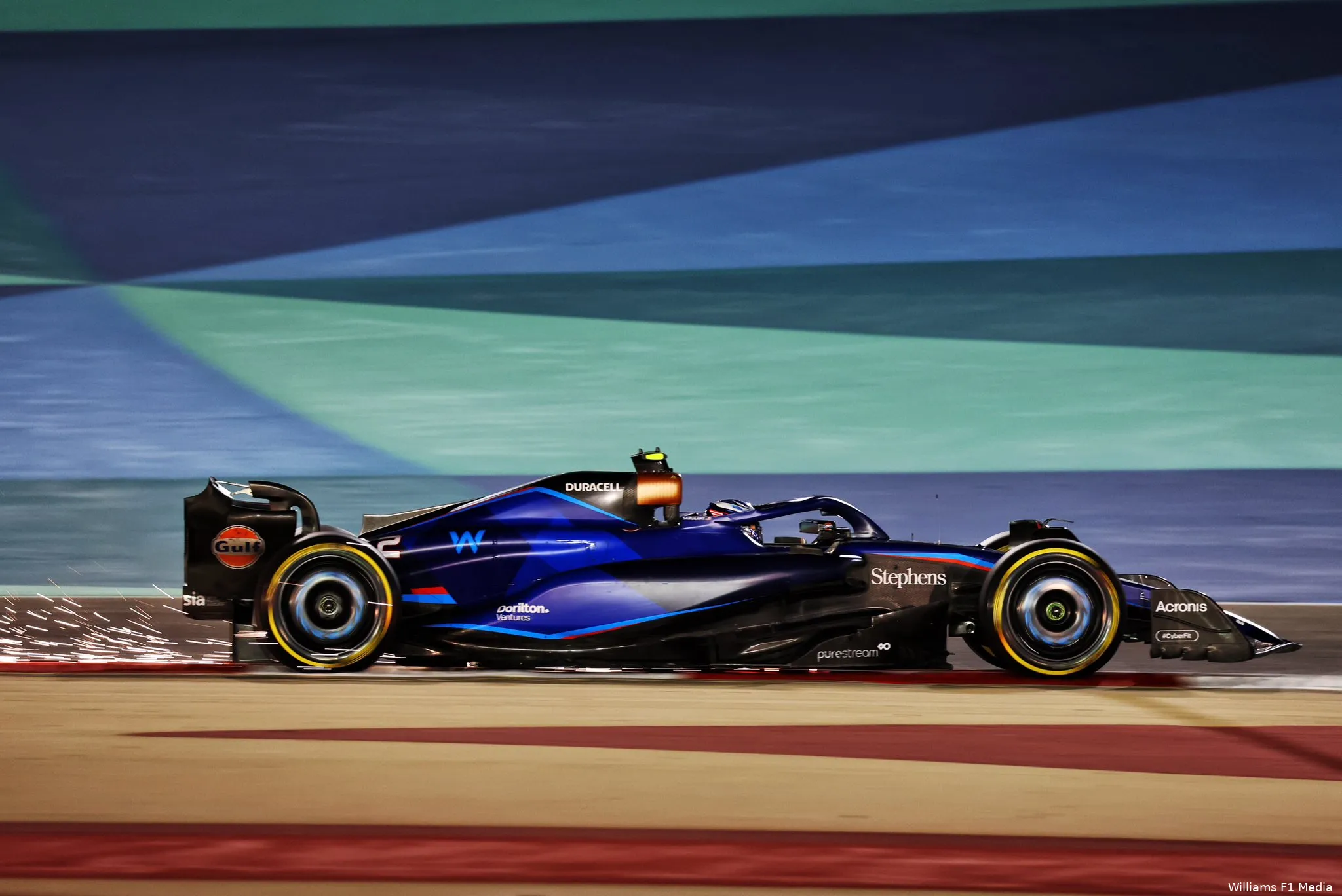 logan sargeant fw45 williams f1 testing bahrein 2023 4