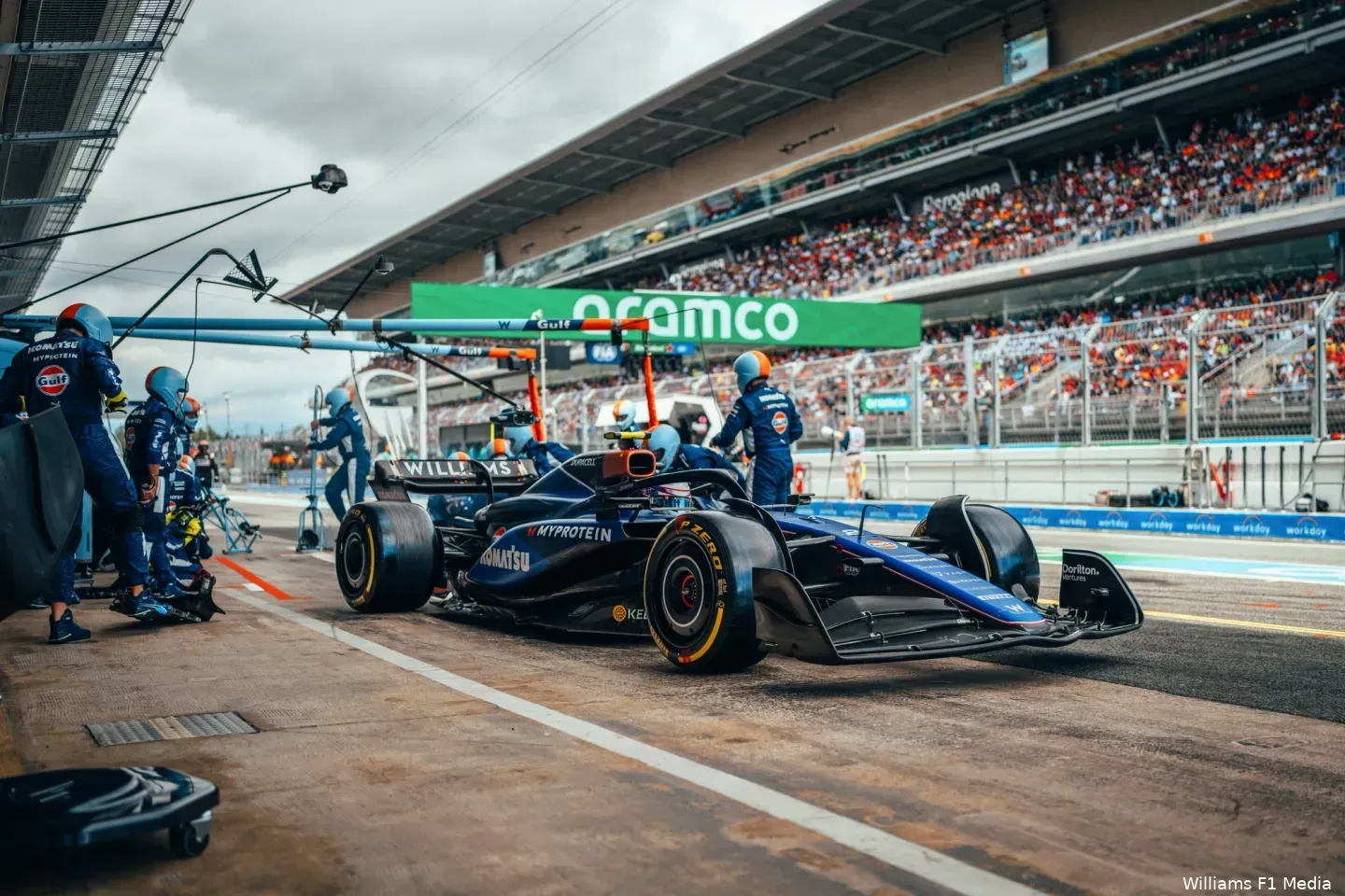 williams logan sargeant zondag spanje 2024