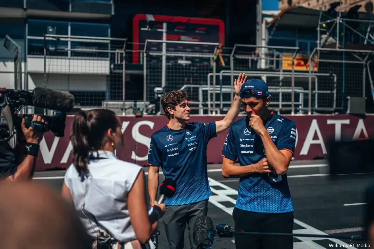 franco colapinto alexander albon williams gp azerbeidzjan zondag 2024