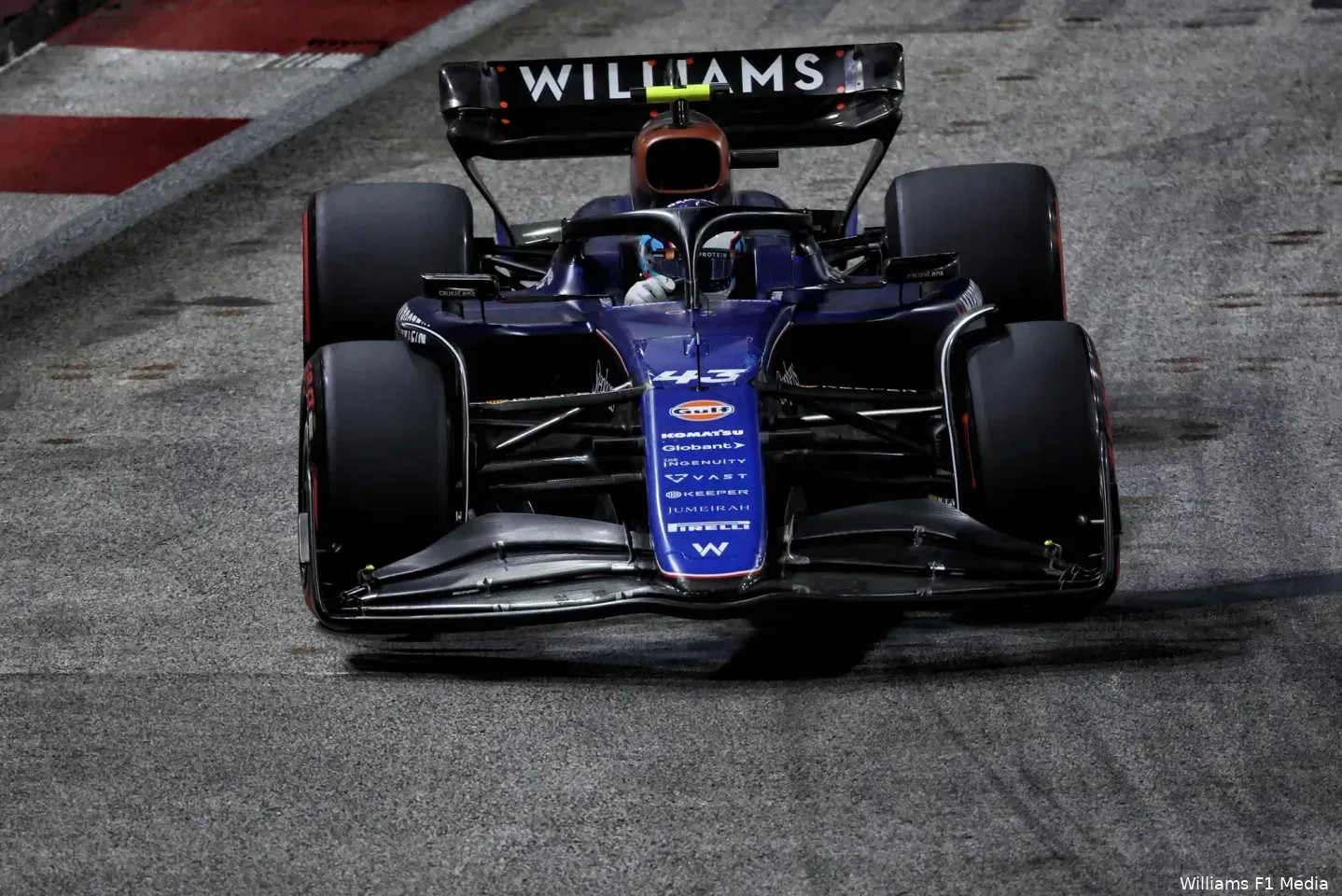 franco colapinto zaterdag williams singapore kwalificatie