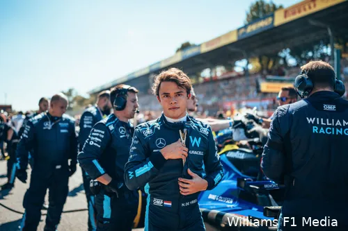 In 2022 kwam in Italië eindelijk zijn F1-droom uit. De Vries zou deze kans ten volle benutten. (Foto: Williams F1 Media)