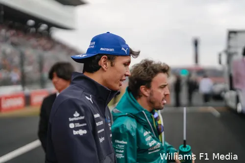 <i>Ondanks de concurrentie van Sainz lijkt Albon zich steeds meer te positioneren als topcoureur van Williams.</i>