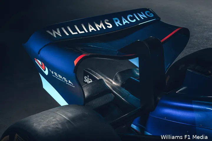 De achtervleugel van de Williams FW44