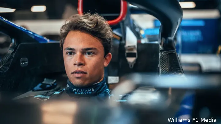 Nyck de Vries maakt zich klaar voor de kwalificatie op Monza, Grand Prix van Italië 2022 (Foto:
Williams F1 Media)