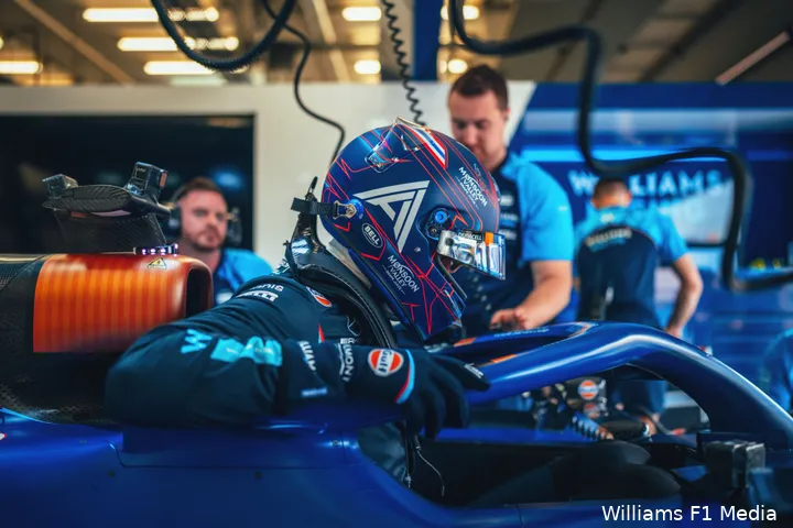 Albon maakte direct indruk in de eerste race van het 2023-seizoen. (Foto: Williams F1 Media)