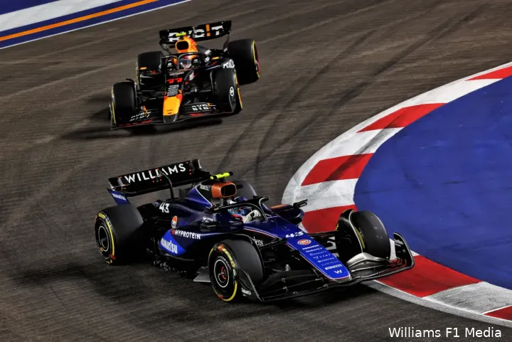 franco colapinto williams singapore 2024 sergio perez