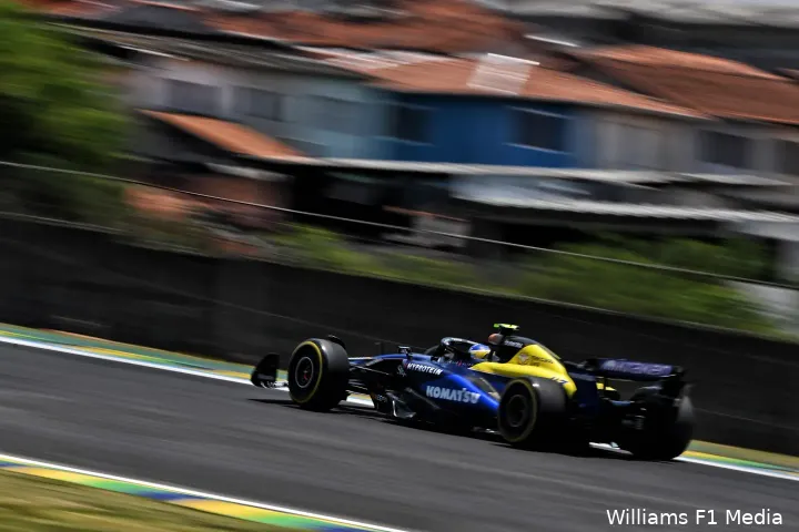 franco colapinto williams brazilie vrijdag 1