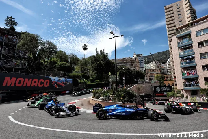 williams alexander albon carlos sainz gp monaco 2025 zondagjpg