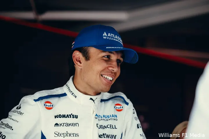 <i>Albon zou een thuisrace fantastisch vinden.</i>