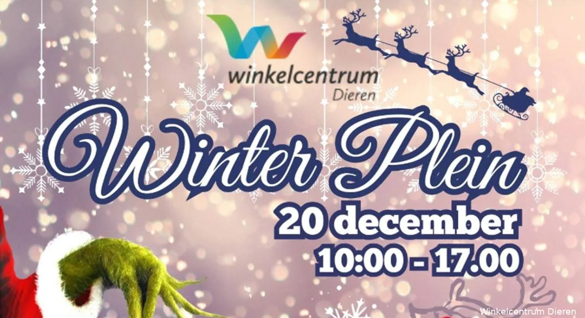 Winterplein en kerstfeest in winkelcentrum Dieren op zaterdag 20 december