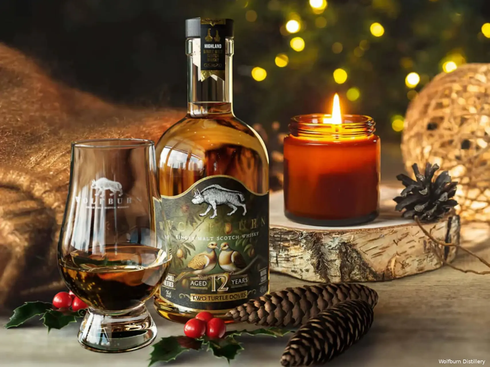Wolfburn 12 YOTwo Doves single malt whisky