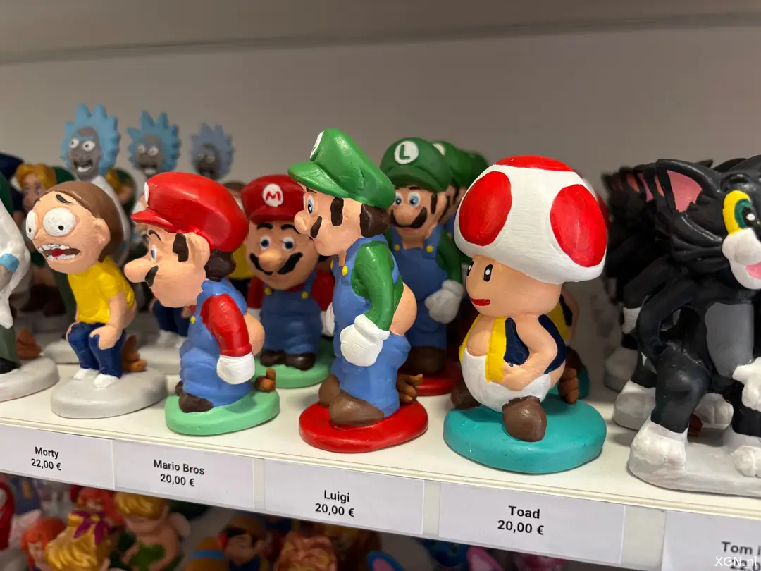 Caganer Bilbao Mario bros