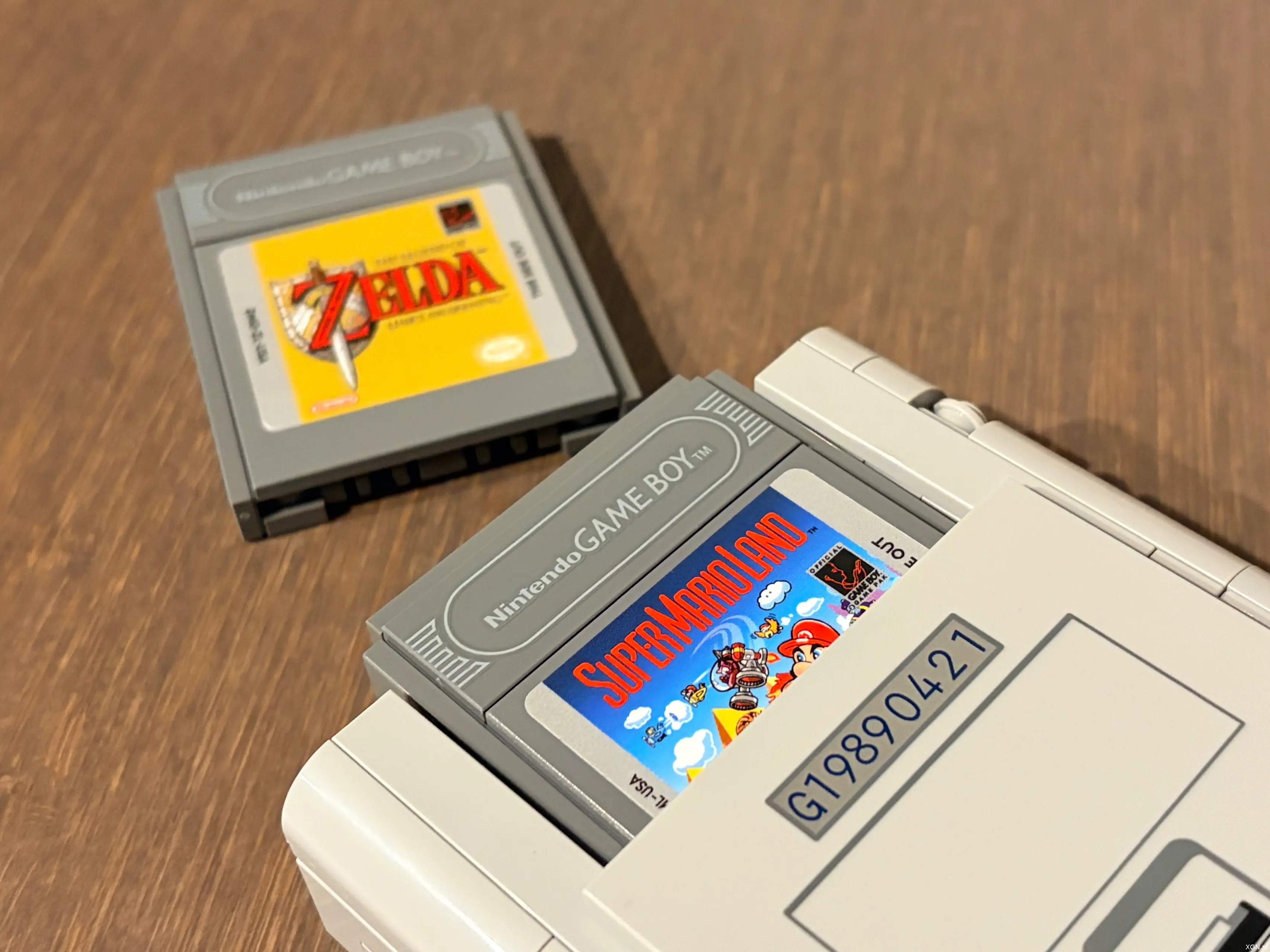 LEGO Game Boy set Review Back gamepak