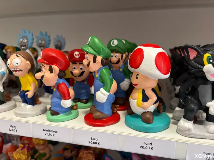 Caganer Bilbao Mario bros