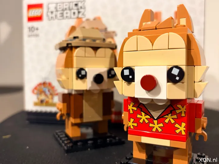LEGO BrickHeadz Knabbel en Babbel Review xgn Closeup