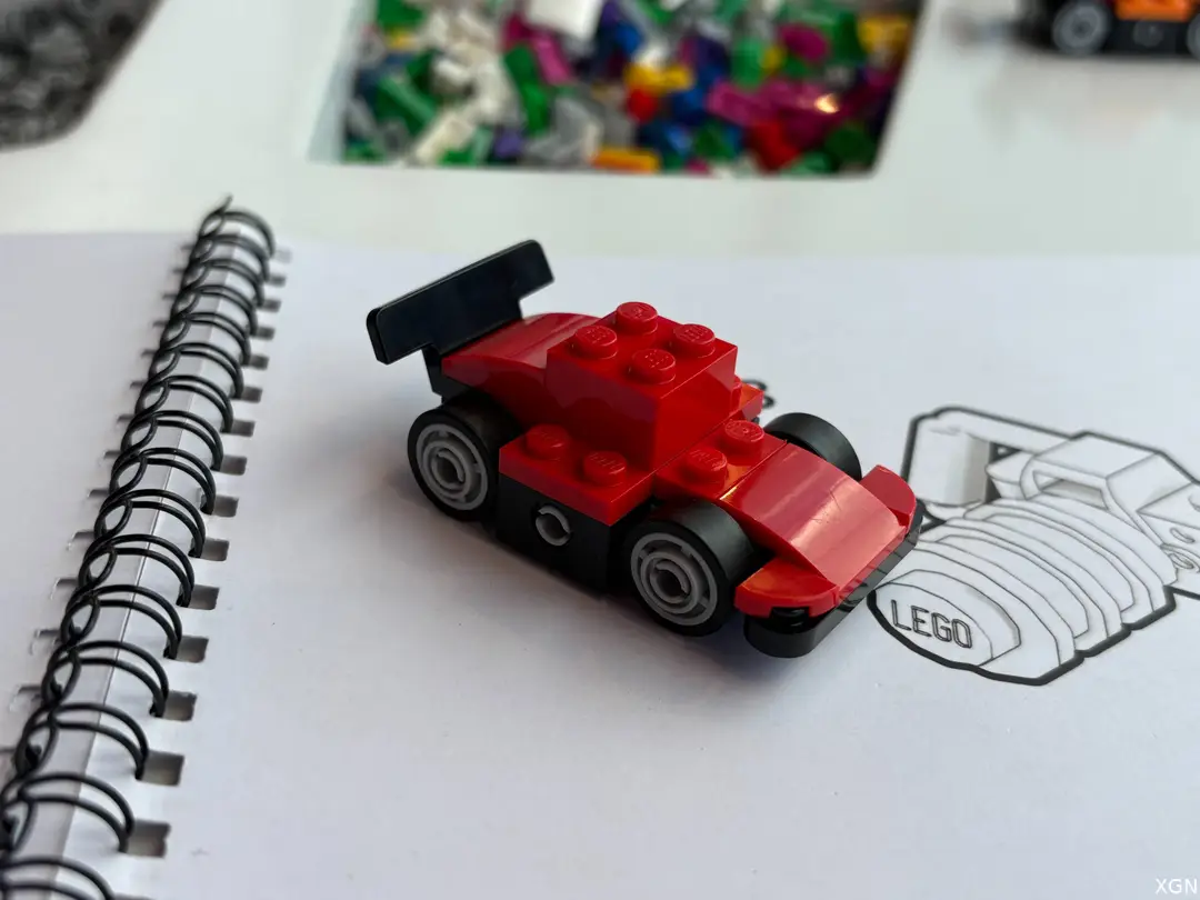 LEGO F1 auto make &amp; take tijdens de race van Zandvoort vorig jaar