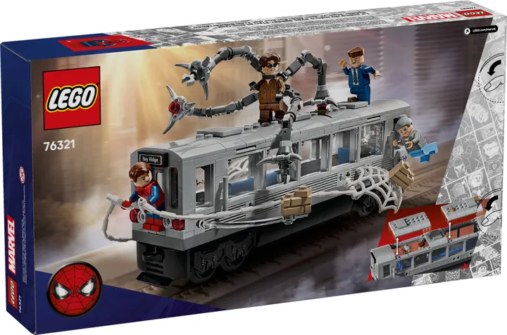 LEGO Spider-man tram scene box