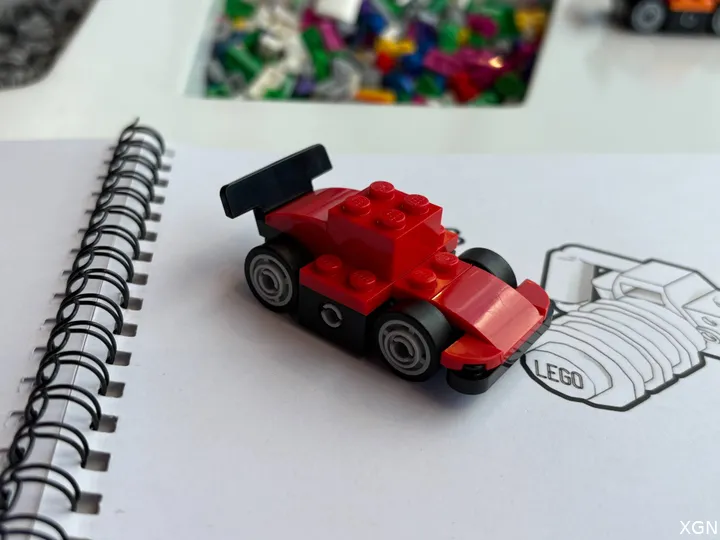 LEGO F1 auto make &amp; take tijdens de race van Zandvoort vorig jaar