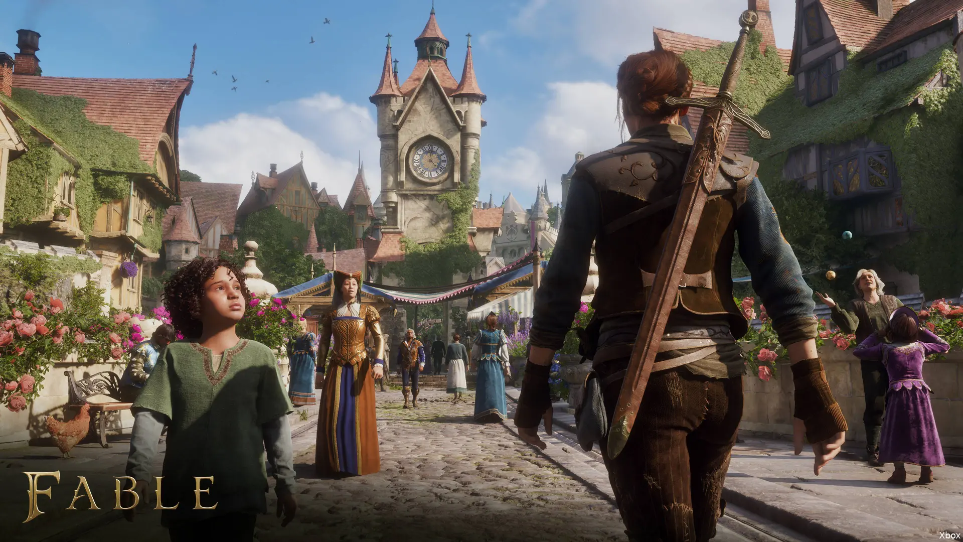 Fable stad met publiek